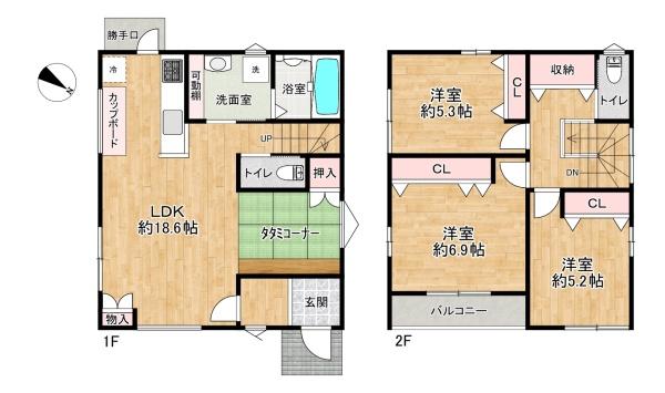 加古川市野口町長砂の中古一戸建て