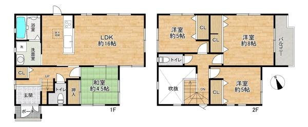 加古川市野口町長砂の中古一戸建て