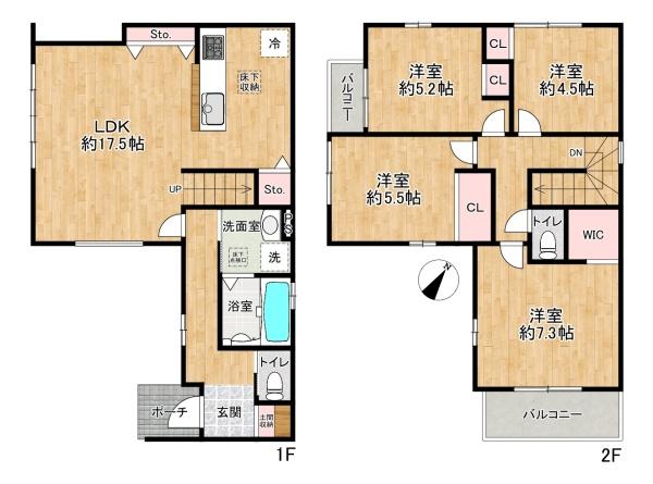 加古郡播磨町古田3丁目1期1号棟　新築戸建