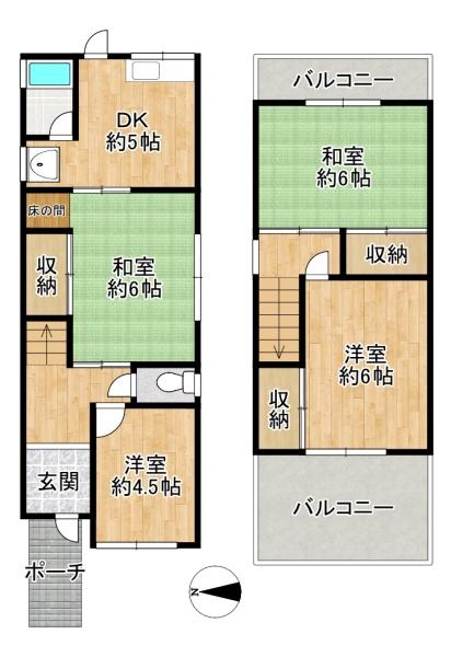 東大阪市衣摺３丁目の中古一戸建