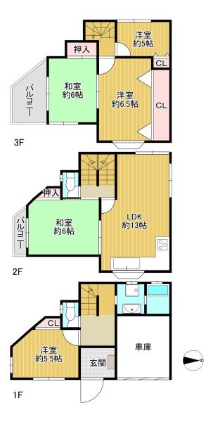 東大阪市東山町の中古一戸建