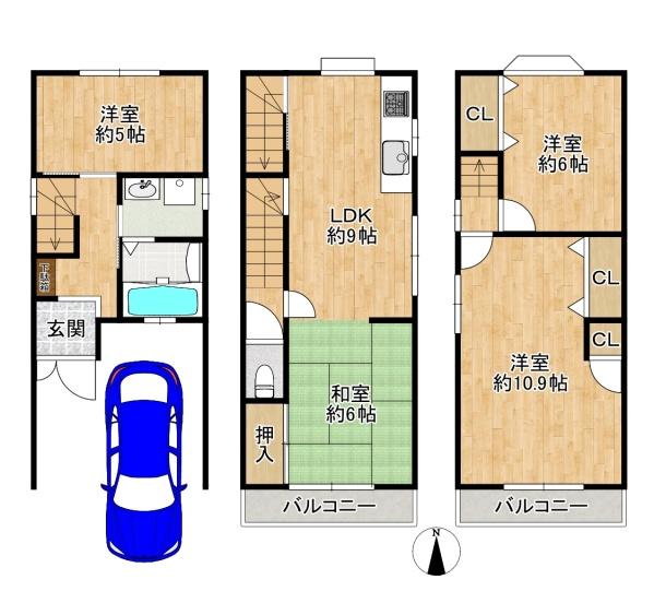 東大阪市新池島町１丁目の中古一戸建
