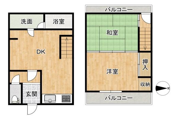 東大阪市大蓮南１丁目の中古テラスハウス
