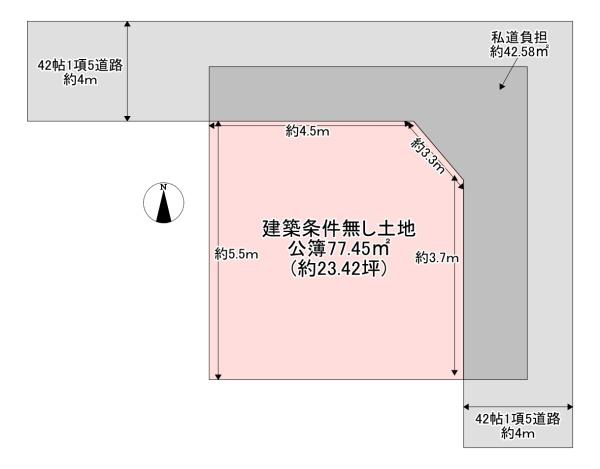 東大阪市岩田町6丁目の売土地