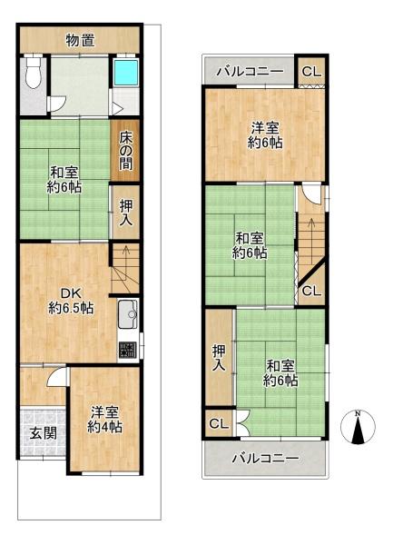 東大阪市大蓮北３丁目の中古一戸建て