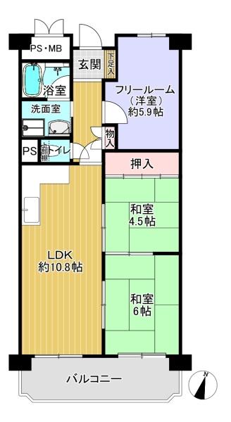 正起瓢箪山第２ハイツ　中古マンション