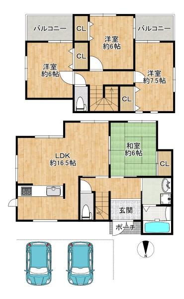 四條畷市田原台９丁目の中古一戸建