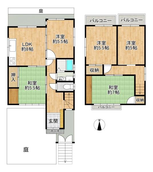 東大阪市上六万寺町の中古一戸建