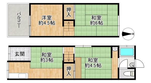 大東市北条２丁目の中古一戸建