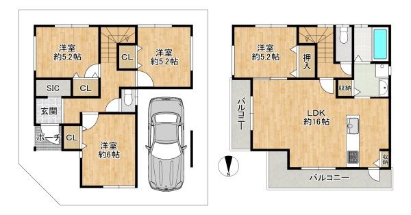 東大阪市近江堂１丁目の中古一戸建