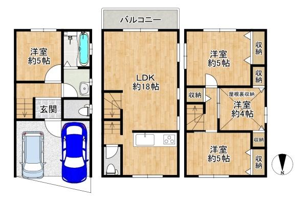 大東市灰塚４丁目の中古一戸建て