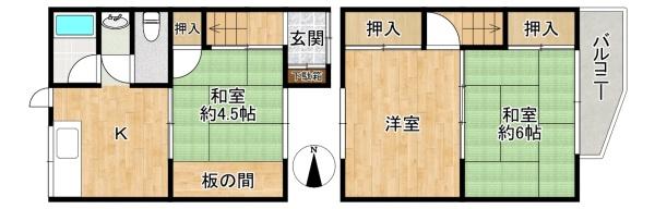 四條畷市中野本町の中古一戸建