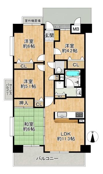レジオン四條畷 中古マンション