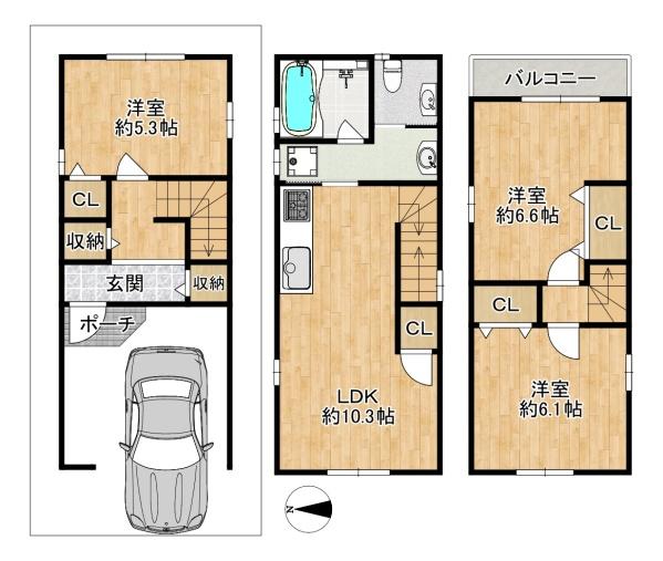 大東市氷野2丁目の中古一戸建