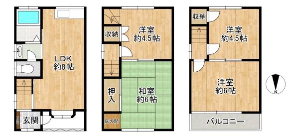 東大阪市末広町の中古一戸建