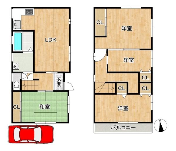 東大阪市東山町の中古一戸建