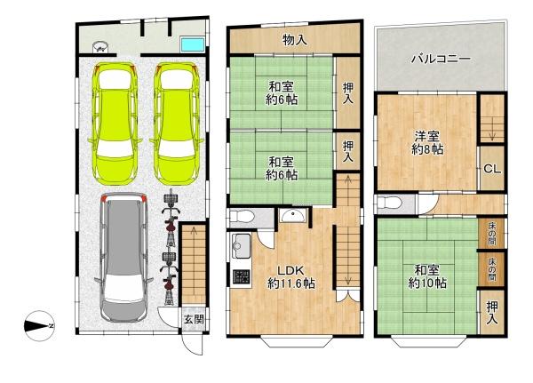東大阪市若江本町３丁目の中古一戸建