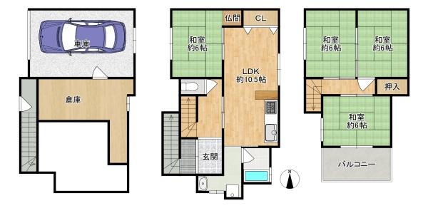 大東市灰塚１丁目の中古一戸建