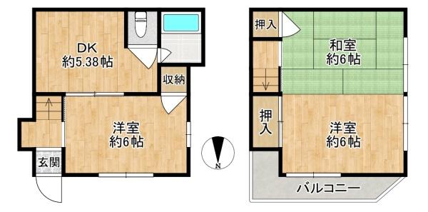 東大阪市日下町２丁目の中古一戸建