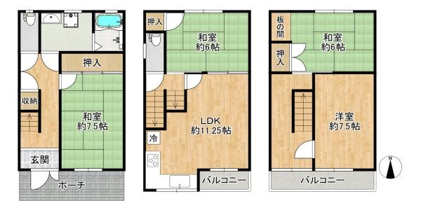 東大阪市大蓮北２丁目の中古一戸建
