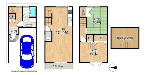 東大阪市川田１丁目の中古一戸建