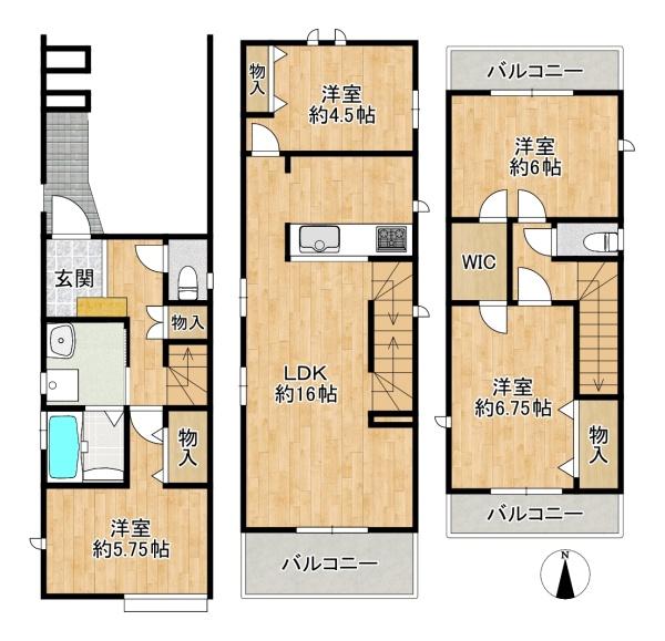 東大阪市荒川2丁目の新築一戸建