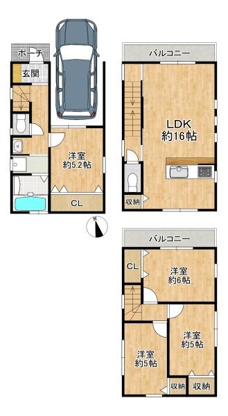 東大阪市寿町1丁目の中古一戸建