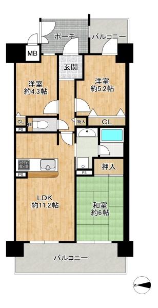 イトーピア枚岡公園 中古マンション