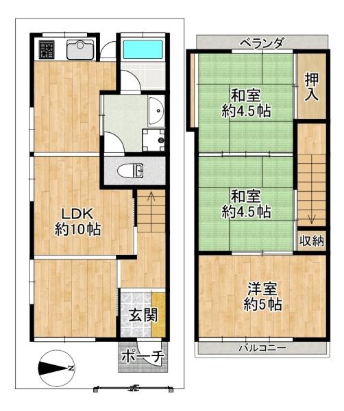 大東市泉町1丁目の中古一戸建