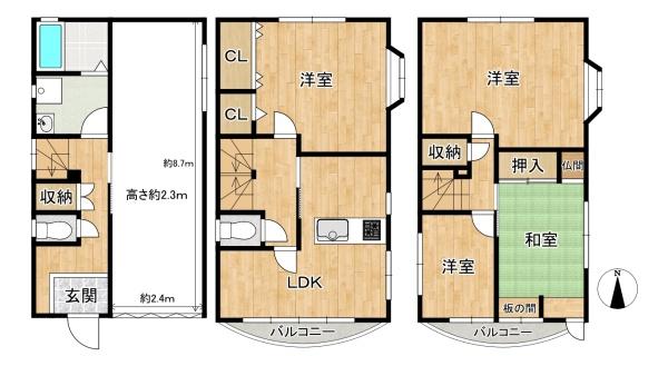 大東市谷川２丁目の中古一戸建て