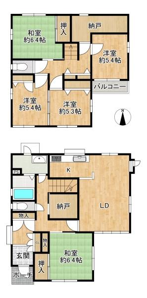 四條畷市田原台8丁目の中古一戸建