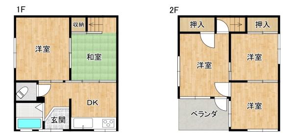 東大阪市旭町の中古テラスハウス