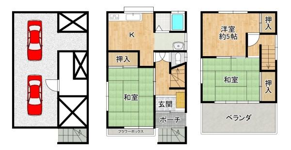 大東市新田東本町の中古一戸建て