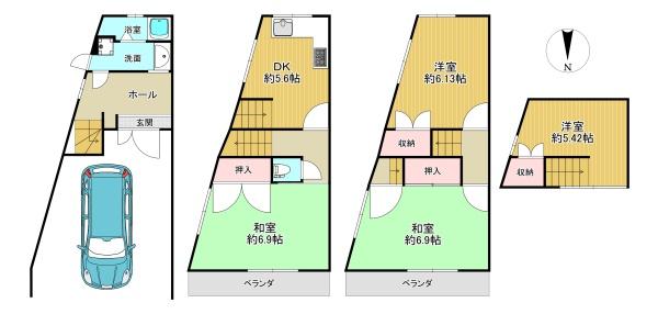 大東市三箇２丁目の中古一戸建