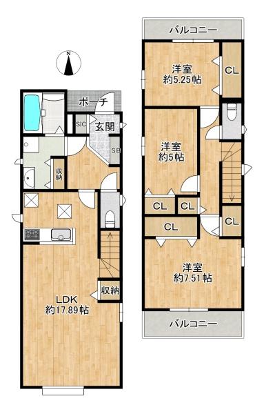 東大阪市加納2丁目の新築一戸建