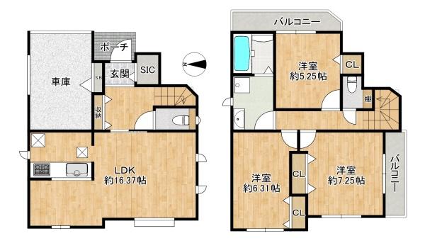 東大阪市加納2丁目の新築一戸建