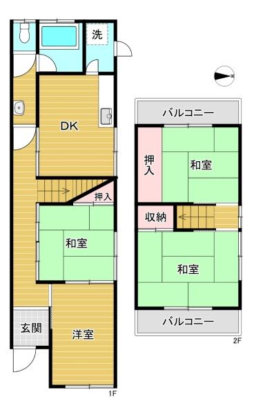東大阪市日下町５丁目の中古一戸建て