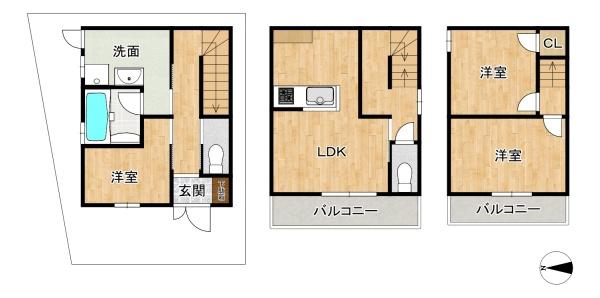 東大阪市本庄１丁目の中古一戸建
