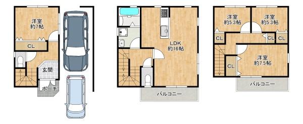 東大阪市本町の中古一戸建て