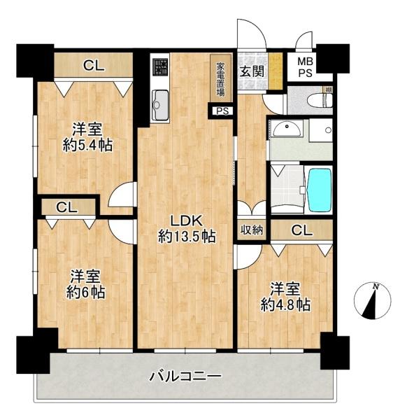 万葉ハイツ小阪菱屋西 中古マンション