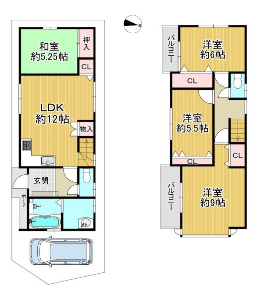 東大阪市新鴻池町の中古一戸建て