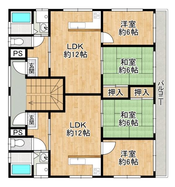 大東市諸福五丁目　ハイツサバーブ【収益物件】