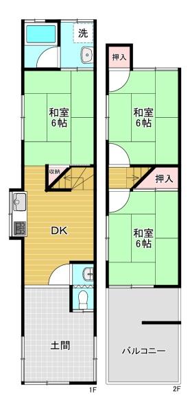 大東市深野５丁目の中古テラスハウス