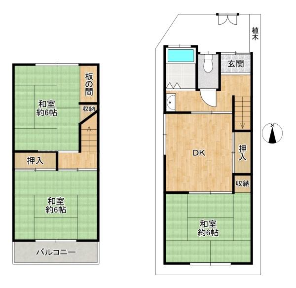 大東市灰塚５丁目の中古テラスハウス