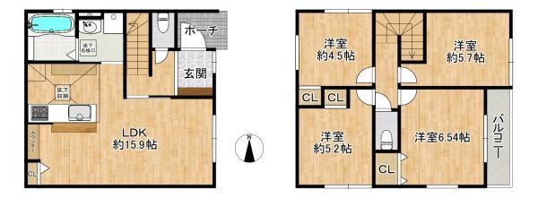 東大阪市若江本町２丁目の新築一戸建