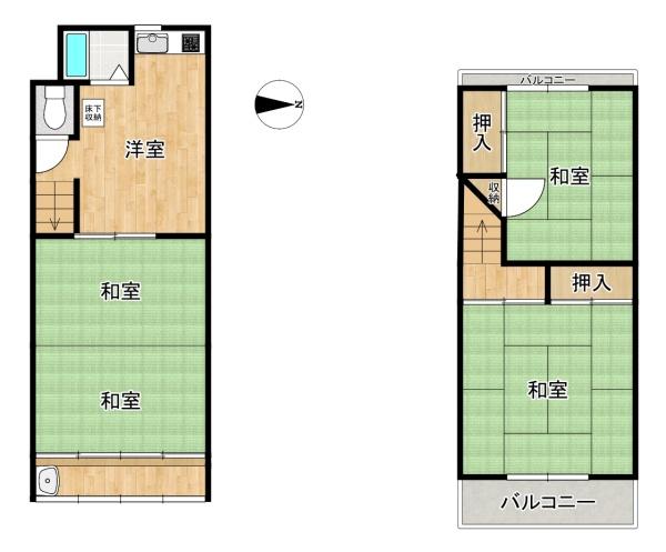 大東市御供田４丁目の中古テラスハウス