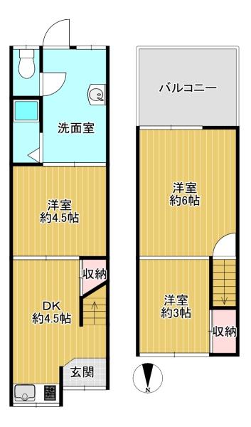 四條畷市南野４丁目の中古テラスハウス