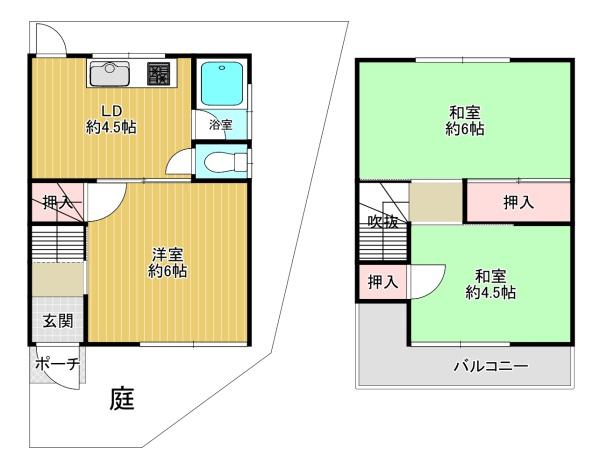 東大阪市六万寺町１丁目の中古一戸建