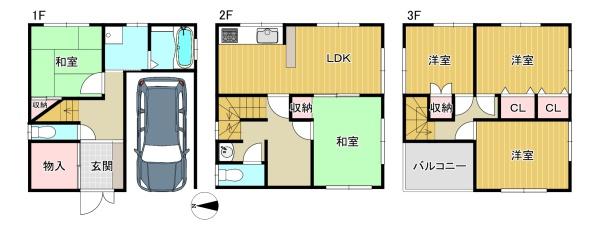 東大阪市新家２丁目の中古一戸建