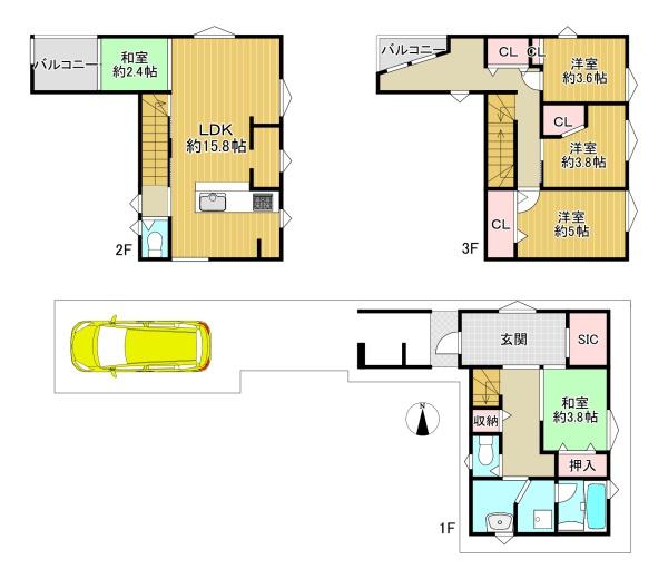 大東市幸町の中古一戸建